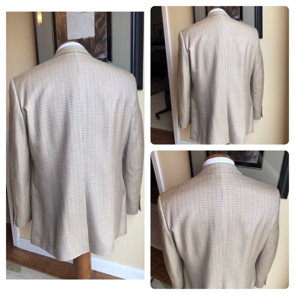 Ralph Lauren CHAPS All Silk Houndstooth Jacket Size 42L - Picture 9 of 14